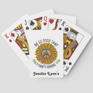 Frog Colourful Positive Custom Hippie Personalise Playing Cards