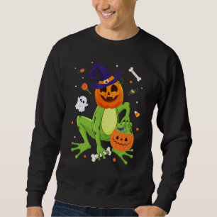 Frog Costume Toad Kids Cute Frog Halloween Sweatshirt