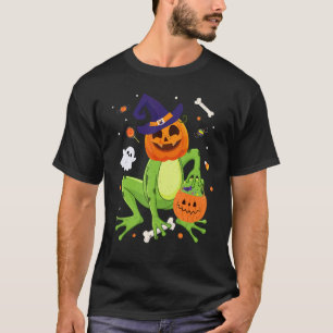 Frog Costume Toad Kids Cute Frog Halloween T-Shirt
