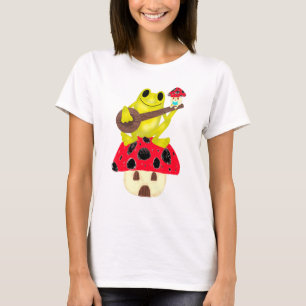 Frog Cottagecore Aesthetic Goblincore Mushroom Dar T-Shirt