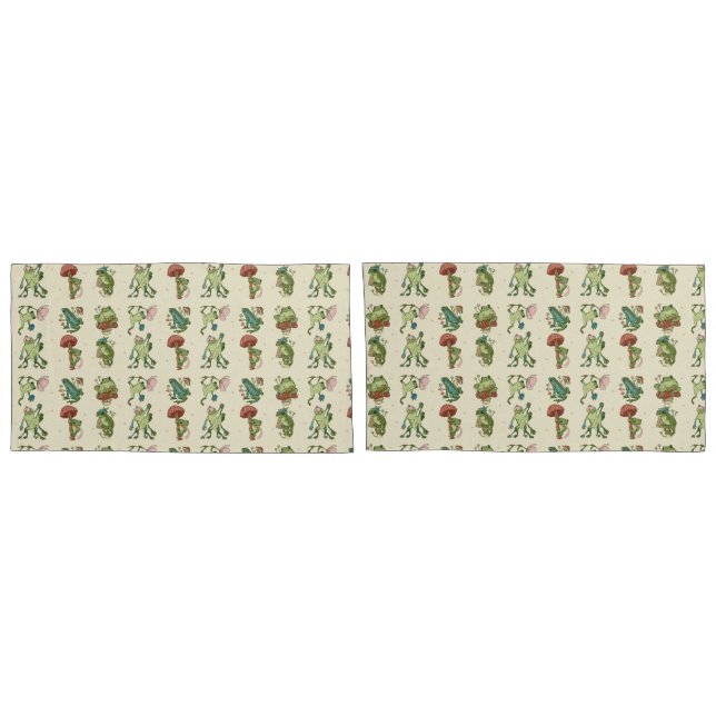 Frog Cottagecore Style Pillowcase (Back-Set)