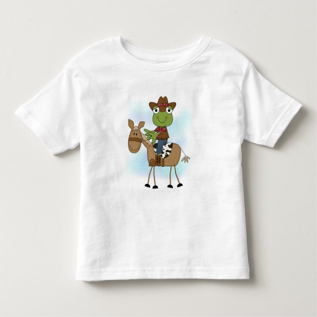 Frog Cowboy With Horse Tshirts and Gifts (Front)