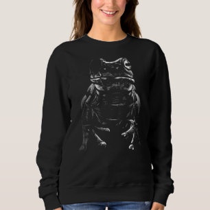 Frog Creepy Animal Grunge Graphic Sweatshirt