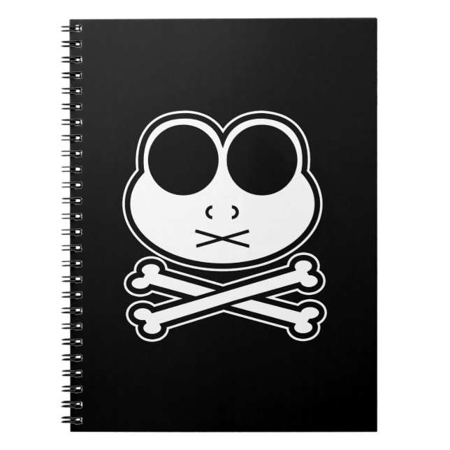 Frog Cross Bone - Cutout Notebook (Front)