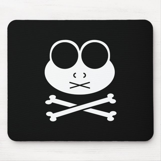 Frog Cross Bone Mouse Pad (Front)