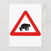 Frog Crossing, Traffic Sign, UK
