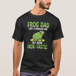Frog Dad Hunting Design Toad Gigger Frog Catcher F T-Shirt
