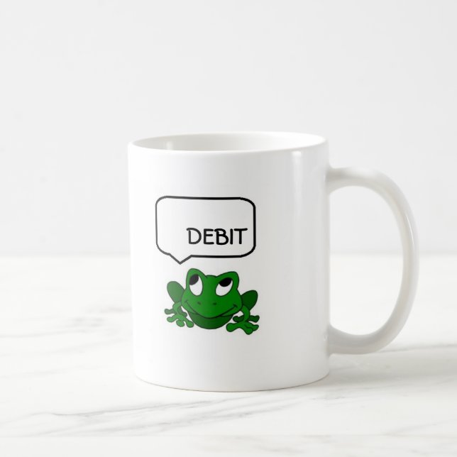 Frog Debit or Credit Mug (Right)