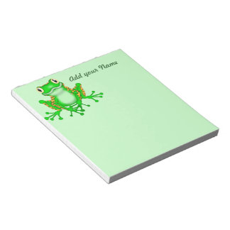 Frog design gifts for Frog Collectors Notepads