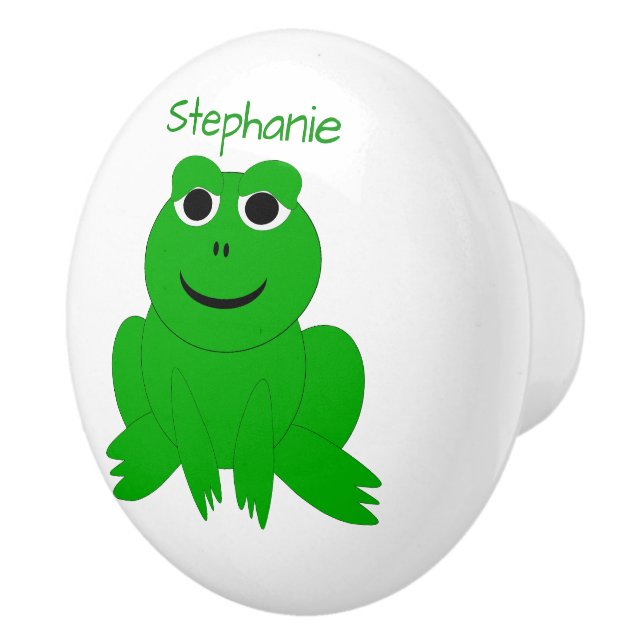 Frog Design Personalised Ceramic Knob (Right)