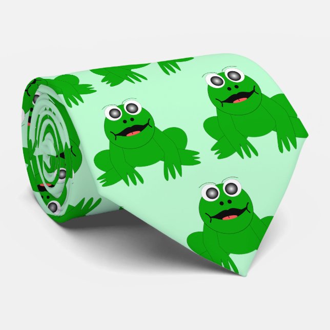 Frog Design Tie (Rolled)