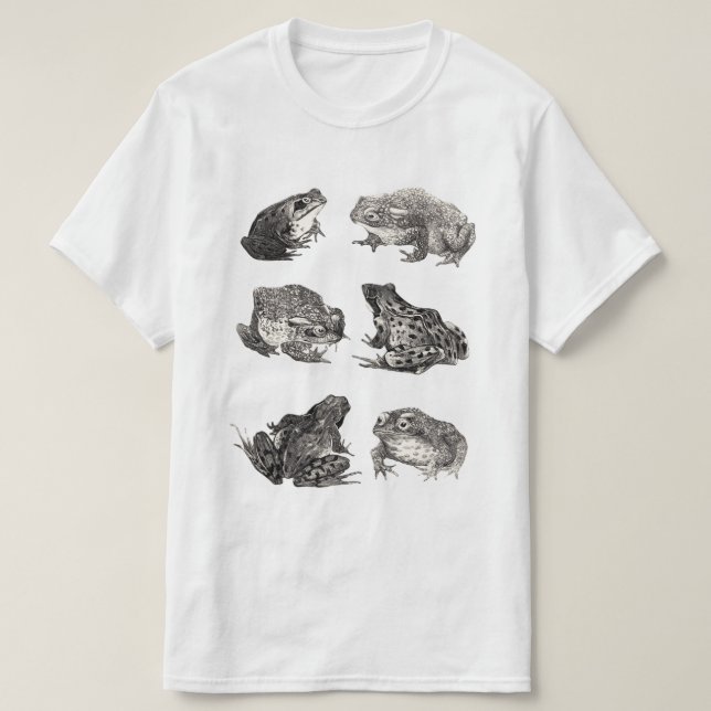 Frog Drawing Graphic T-Shirt (Design Front)