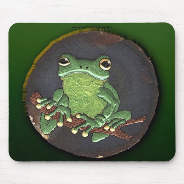 FROG DREAMS Cute Frog Painting Mousepad (Front)
