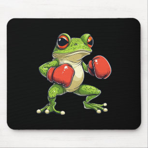 Frog Dressed As A Boxer Funny Boxing Mouse Pad