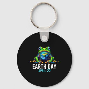 Frog Earth Day Save The Planet Colourful Key Ring