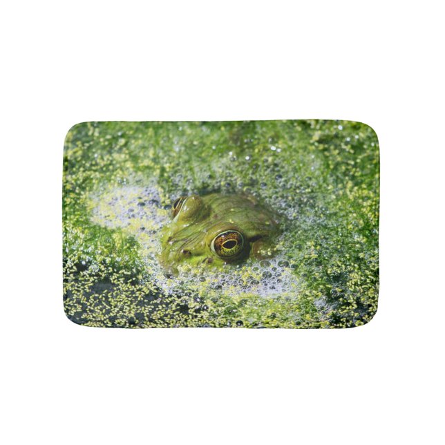 Frog Eyes in a Pond Bath Mat (Front)