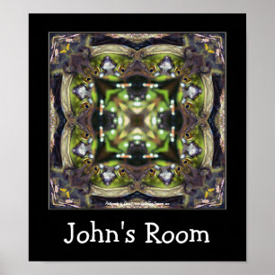 Frog Face Kids Room Personalised Poster