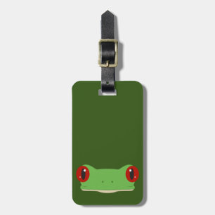 Frog Face Luggage Tag
