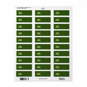 Frog Face Return Address Label