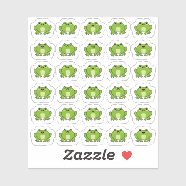 Frog Faces Emotions Mood Tracking Planner (Sheet)