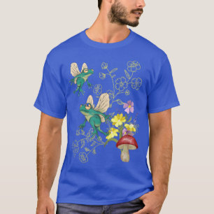 Frog Fairies Floral Mushrooms Countrycore Garden A T-Shirt