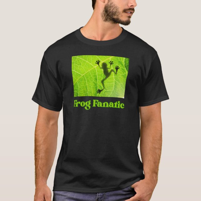 Frog Fanatic for Frog on a leaf T-Shirt (Front)
