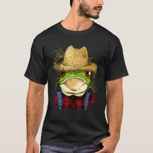 Frog Farmer Farming Agriculture Rancher Amphibian T-Shirt