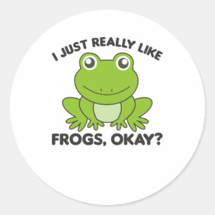 Frog Favourite Animal Sweet Frogs For Animal Lover Classic Round Sticker