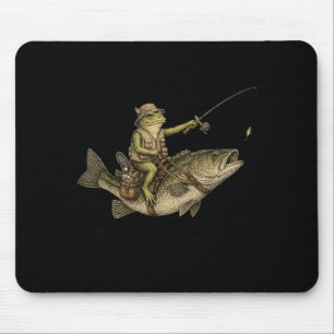 Frog Fishing We Fish At Dawn B Fisherman Mouse Pad