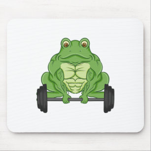 Frog Fitness Muscles Workout Weight For Gym Lovers Mouse Pad