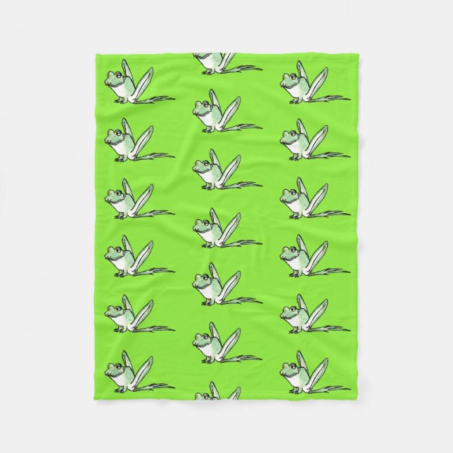 frog fleece blanket (Front)