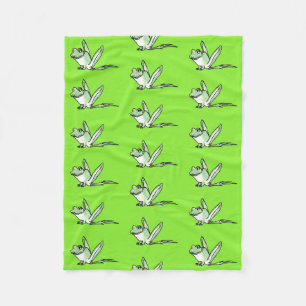 frog fleece blanket