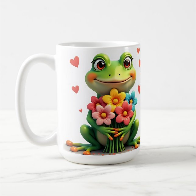 Frog Flowers Mug (Left)