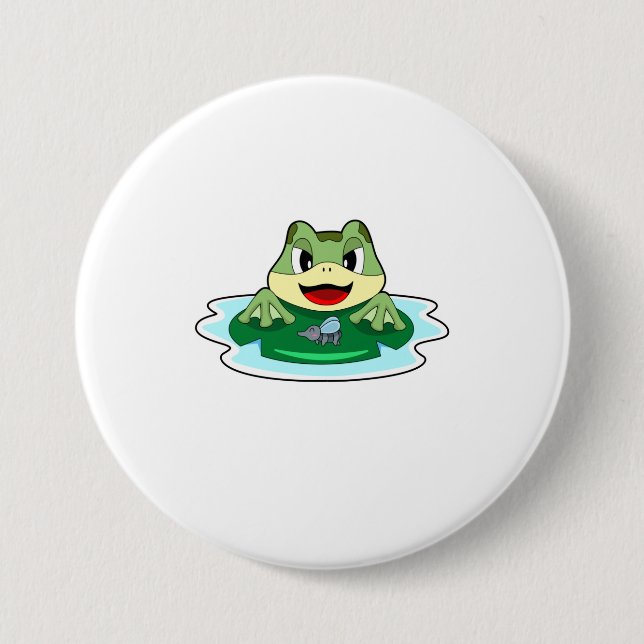 Frog Fly 7.5 Cm Round Badge (Front)
