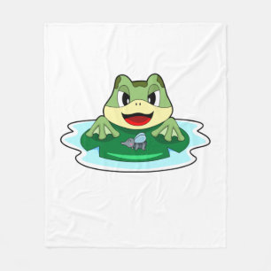 Frog Fly Fleece Blanket