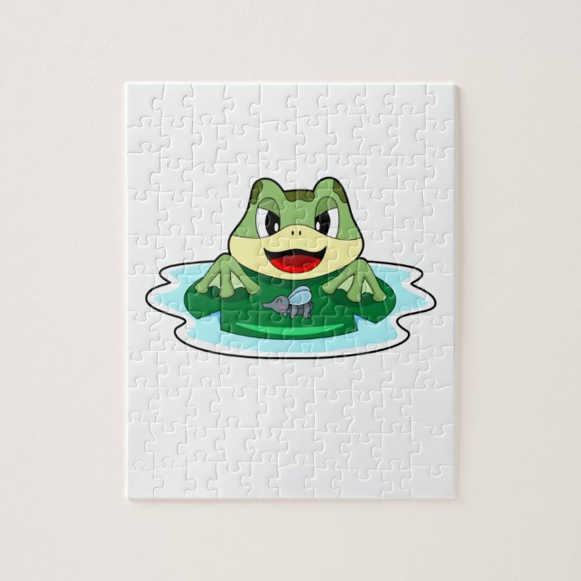 Frog Fly Jigsaw Puzzle (Vertical)