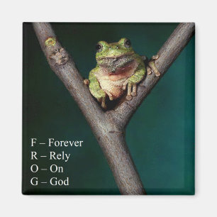 FROG - Forever Rely On God - Magnet