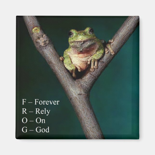 FROG - Forever Rely On God - Magnet (Front)