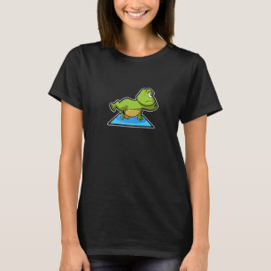 Frog Frog Yoga Poses Sports Gymnastics Ohm Heartbe T-Shirt
