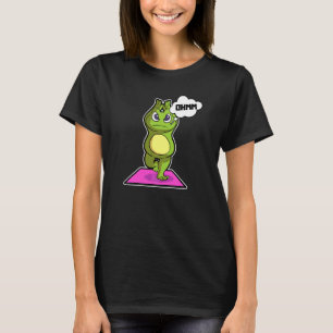 Frog Frog Yoga Poses Sports Gymnastics Ohm Heartbe T-Shirt