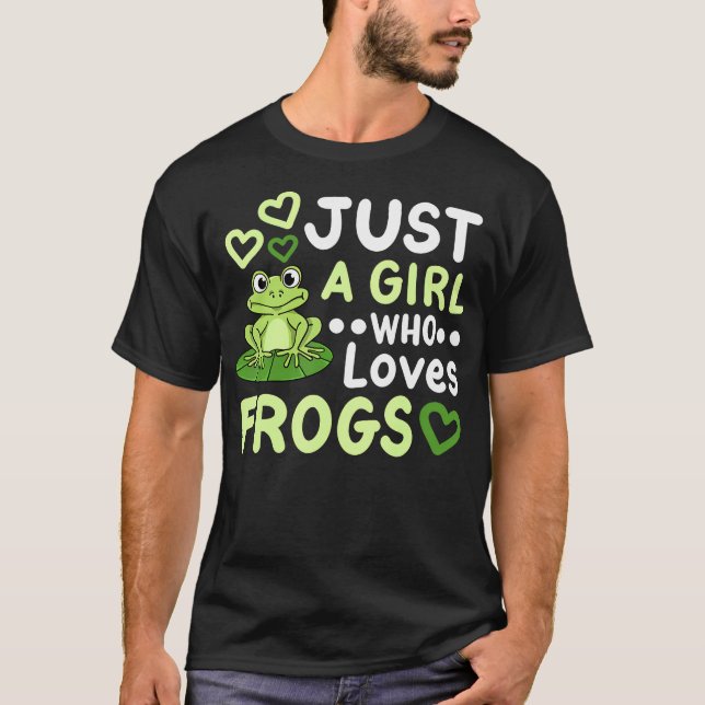 Frog Frogs Frog Owner Frog Lover For Girls Women T-Shirt (Front)