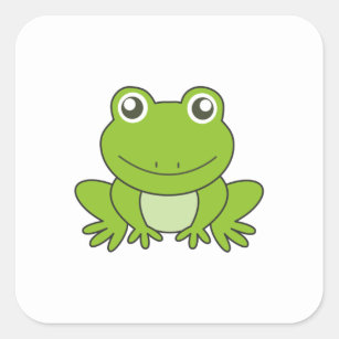 Frog Frogs Funny Animal Friends For Kids Square Sticker