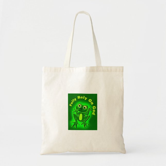 FROG Fully Rely on God Tote Bag (Front)