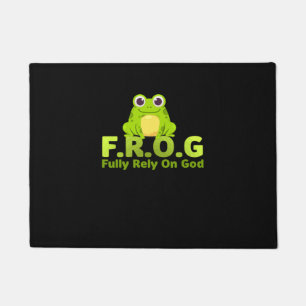 FROG funny definition fully rely on god Doormat