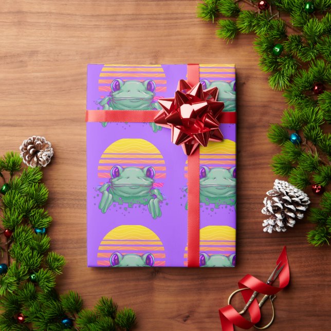 FROG funny Wrapping paper (Holiday Gift)