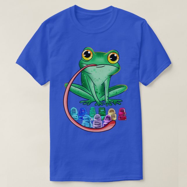 Frog Glass Insulators T-Shirt (Design Front)