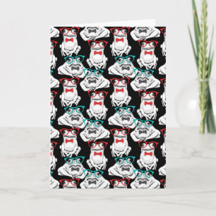 Frog Glasses Pattern Card