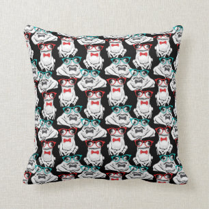 Frog Glasses Pattern Cushion