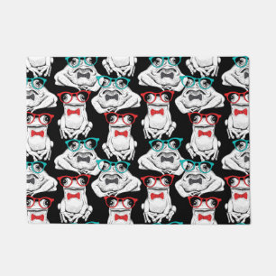 Frog Glasses Pattern Doormat