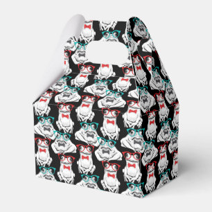 Frog Glasses Pattern Favour Box